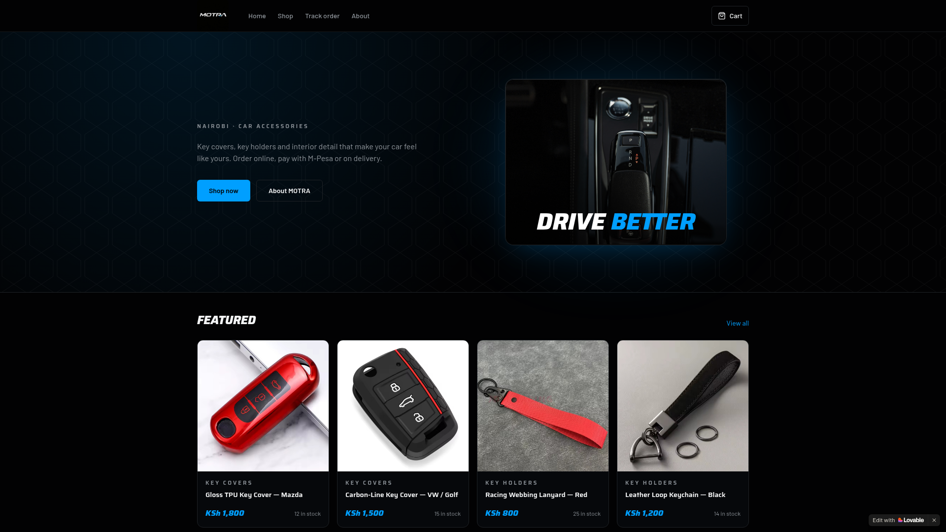 Motra website preview